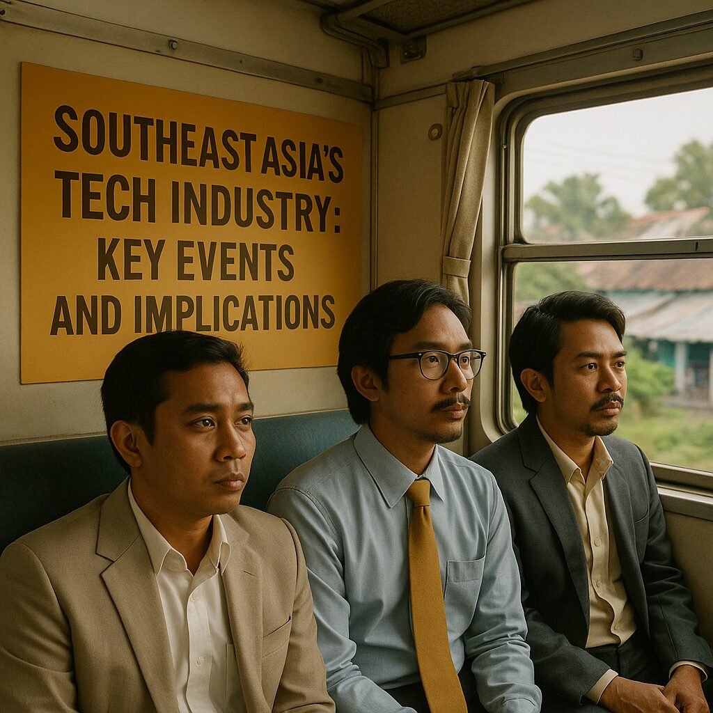 Image of a bustling Southeast Asian cityscape, symbolizing the region's rapidly evolving tech industry and economic growth.