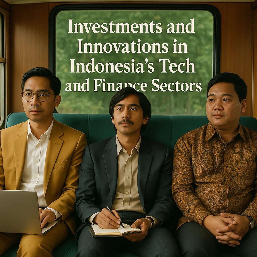 Image of a futuristic electric vehicle plant with Maybank and VinFast logos, representing sustainable investment in Indonesia.