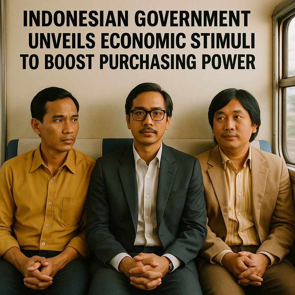 Indonesian officials announce economic stimuli package at a press conference, aiming to boost citizens' purchasing power in 2025.