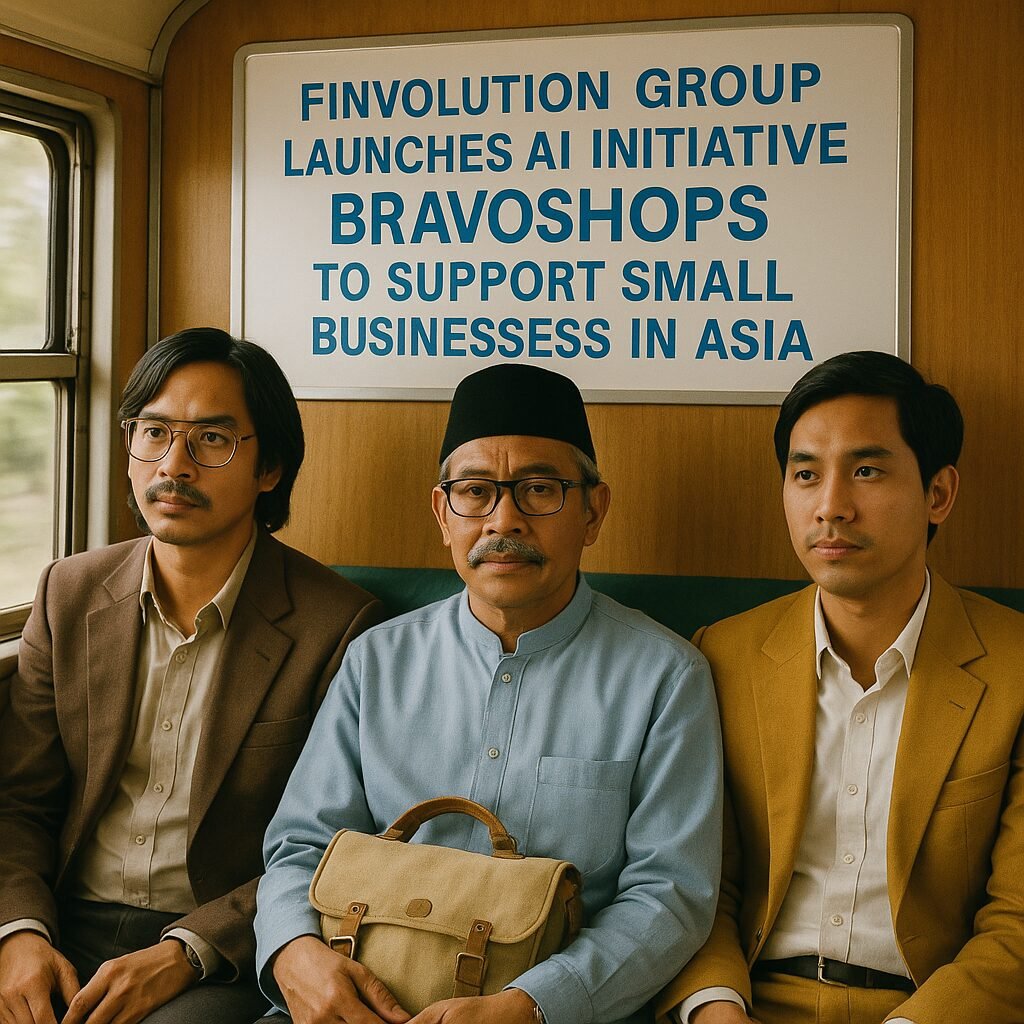 Image of a small business owner using a laptop, representing FinVolution's AI initiative BRAVOSHOPS supporting Asian MSEs.