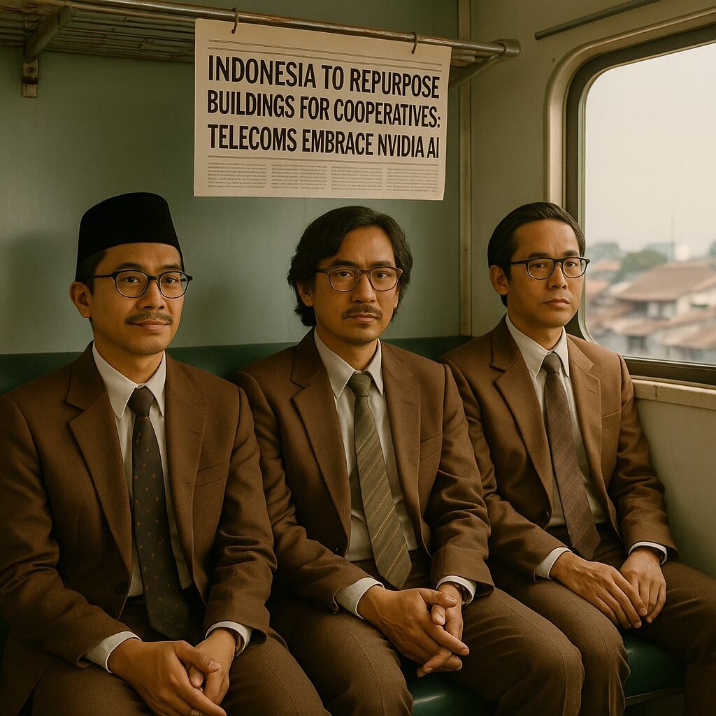 Image of an empty government building in Indonesia, soon to be repurposed for village cooperative use.