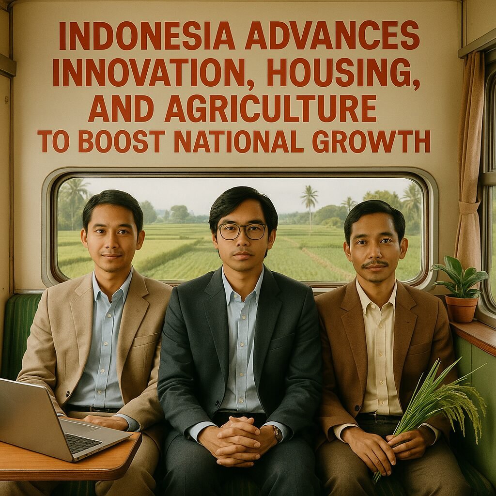 Indonesian officials discuss innovation and housing strategies at the 30th National Technology Awakening Day event.