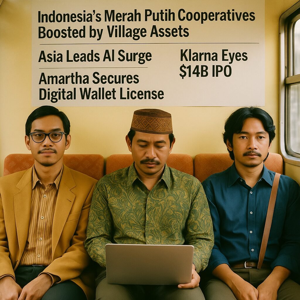 Indonesian village assets inventory boosts Merah Putih Cooperatives, highlighting economic growth and AI technology surge in Asia.
